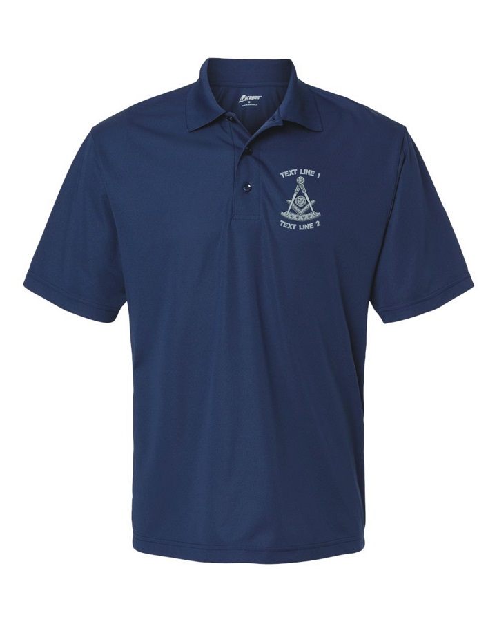 Masonic Past Master Polyester Moisture Wicking Polo #955 (image for) Masonic Past Master Polyester Moisture Wicking Polo #955